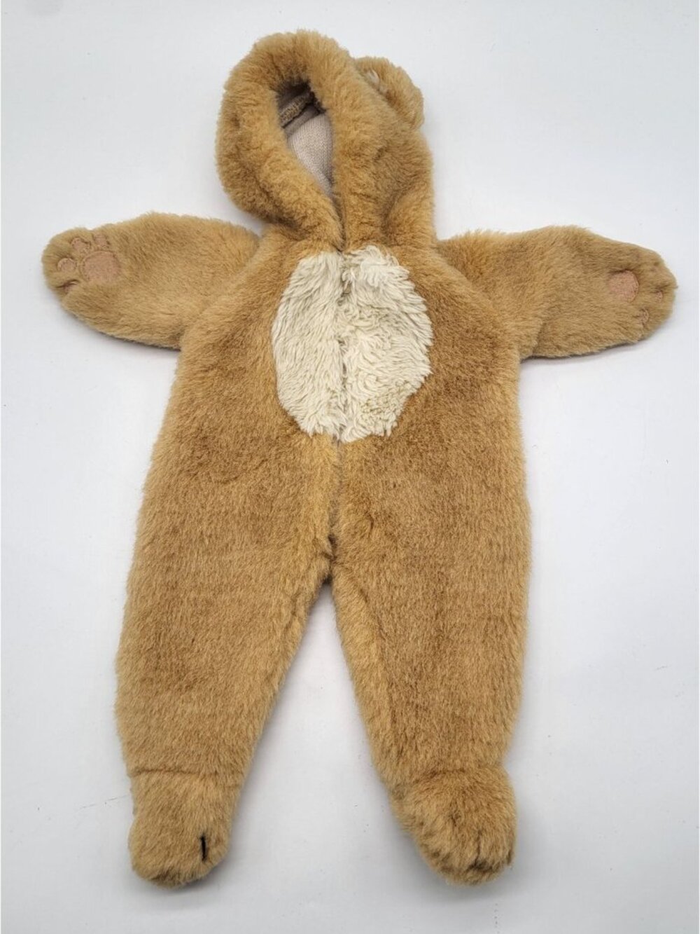 Pleasant Company Bitty Baby Doll Teddy Bear Sleeper Costume One Piece 90s Zip Up